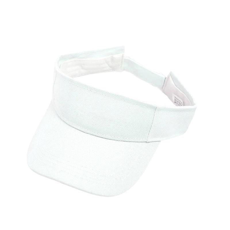 Women's Adjustable Sports Sun Visor - White