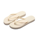 Women's Beach Thongs with Soft PVC Soles - Beige, 241-250 mm
