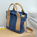 Women's Canvas Crossbody Bag, Multi-Layer Handbag for Work and Errands - view 2