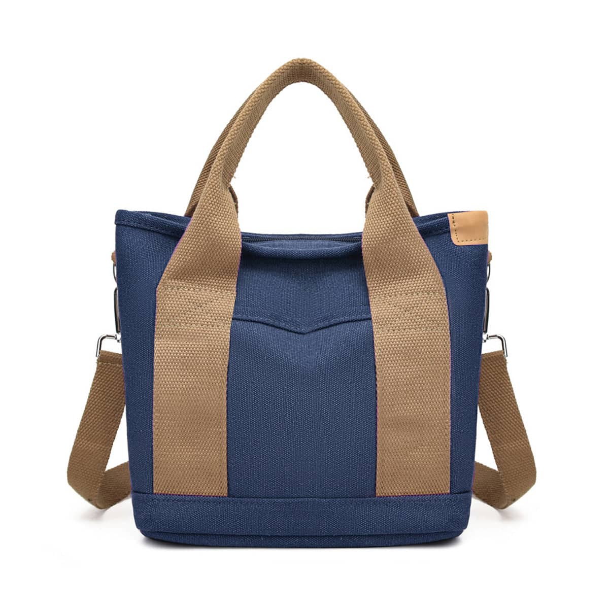 Women's Canvas Crossbody Bag, Multi-Layer Handbag for Work and Errands - view 4