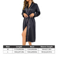 Women's Cardigan Bathrobe with Belt - Black, Size M (Bust 112 cm) - view 4