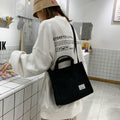 Women's Corduroy Small Square Shoulder Bag Crossbody Tote - Beige - view 5