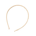 Women's Frosted Headband Hairband - Rice White