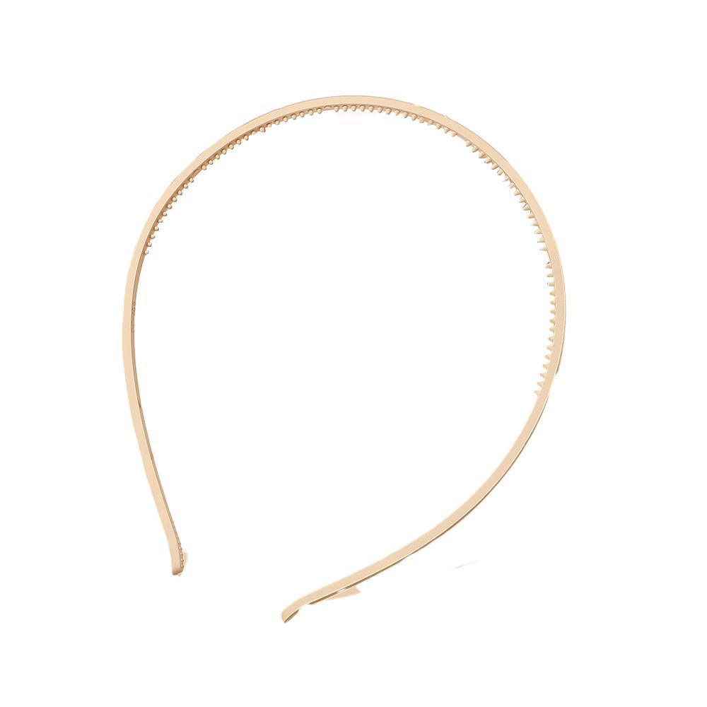 Women's Frosted Headband Hairband - Rice White