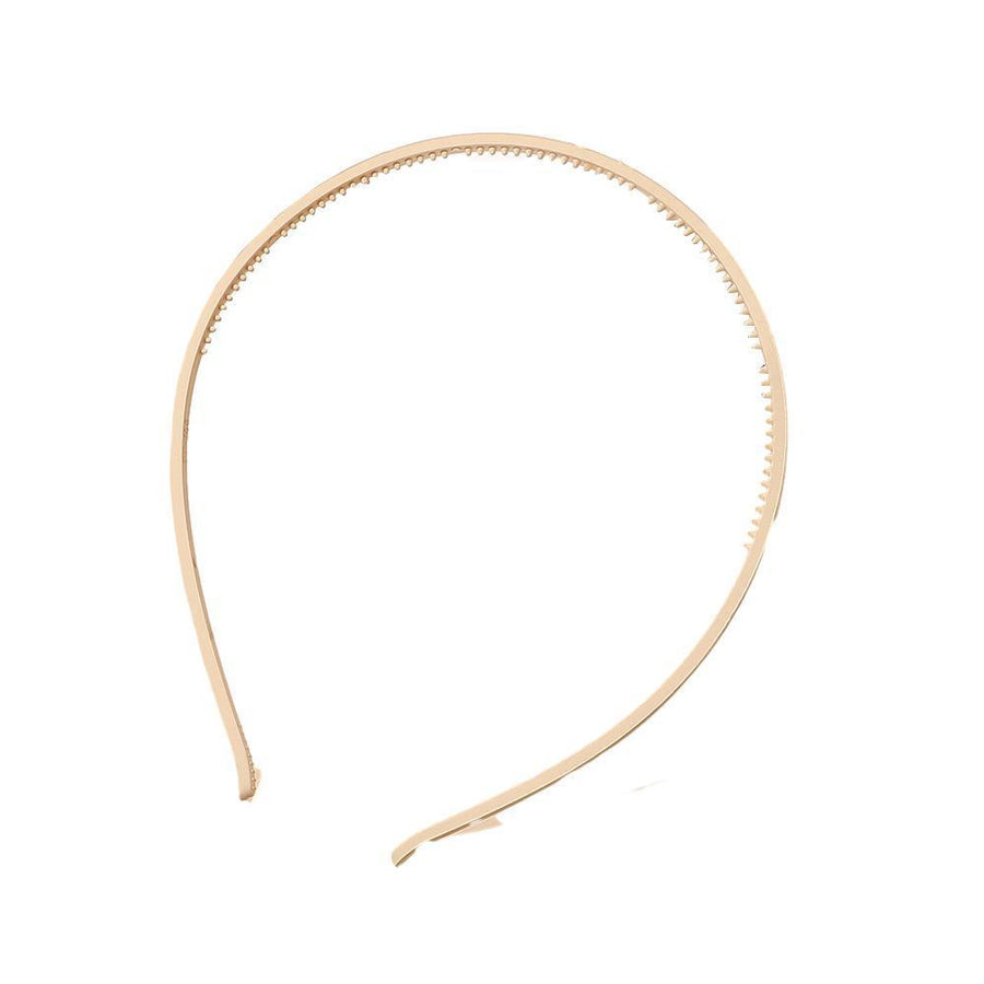 Women's Frosted Headband Hairband - Rice White