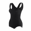 Women's Full Body Shaper Seamless Tummy Control Bodysuit Shapewear - Black, 3XL/4XL