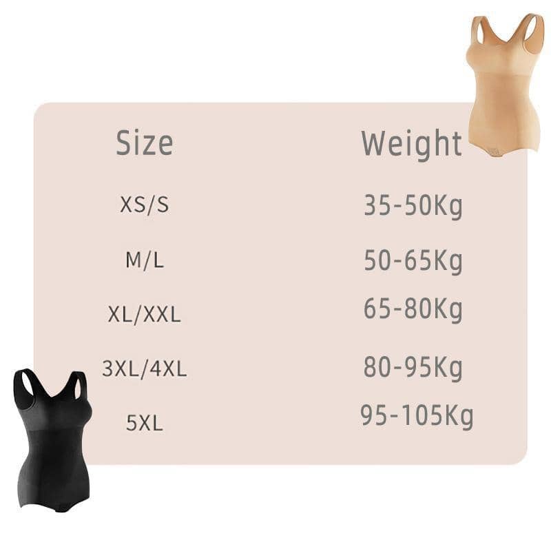 Women's Full Body Shaper Seamless Tummy Control Bodysuit Shapewear - Black, XS/S - view 5