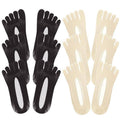Women's Invisible Five Finger Toe Socks - Black, Pack of 3 Pairs - view 4