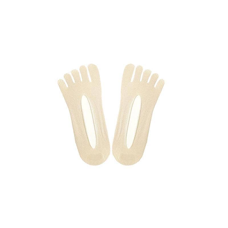 Women's Invisible Five Finger Toe Socks - Nude, Single Pair - view 2