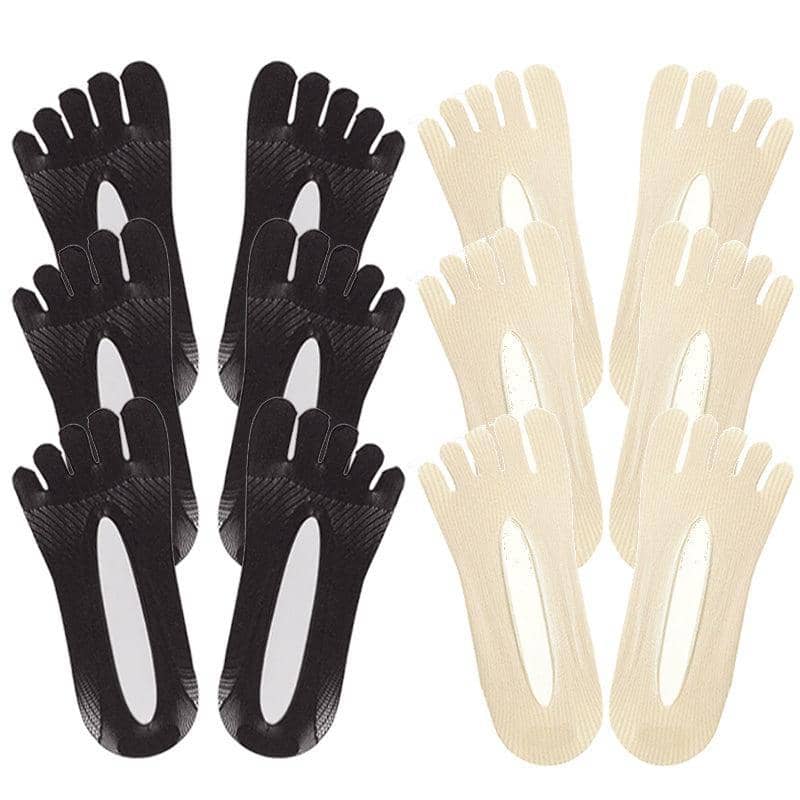 Women's Invisible Five Finger Toe Socks - Nude, Single Pair - view 4