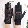Women's Lace Sun Protection Gloves with Touchscreen Fingertips - Pink - view 3