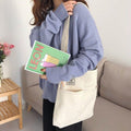 Women's Large Canvas Hobo Shoulder Bag, 34 x 36 cm - Army Green - view 5