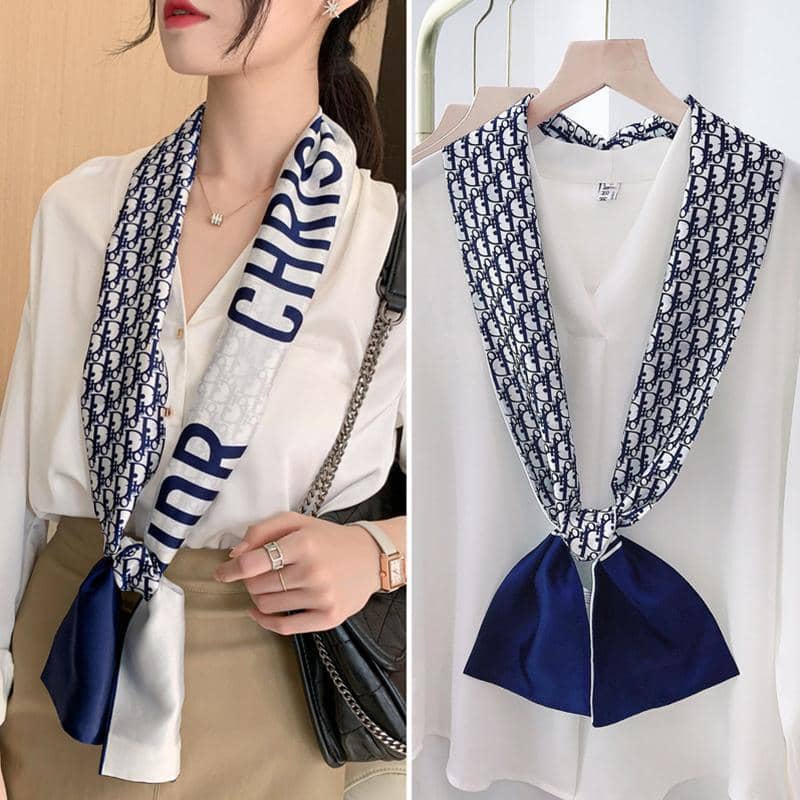 Women's Large Square Artistic Silk Scarf Wrap Shawl 90 x 90 cm - Style A001 - view 4