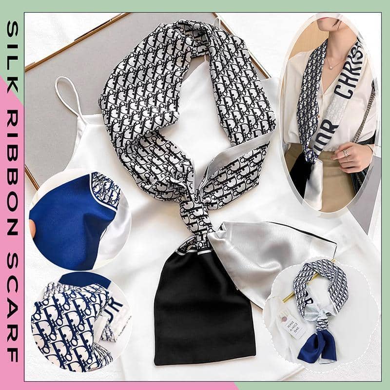 Women's Large Square Artistic Silk Scarf Wrap Shawl 90 x 90 cm - Style A002 - view 2