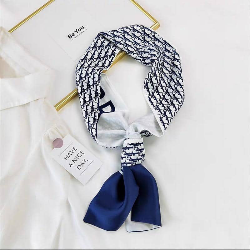 Women's Large Square Artistic Silk Scarf Wrap Shawl 90 x 90 cm - Style A002 - view 5