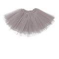 Women's Layered Tulle Tutu Skirt for Dance and Dress-Up - Grey