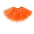 Women's Layered Tulle Tutu Skirt for Dance and Dress-Up - Orange