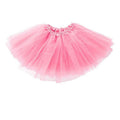 Women's Layered Tulle Tutu Skirt for Dance and Dress-Up - Pink