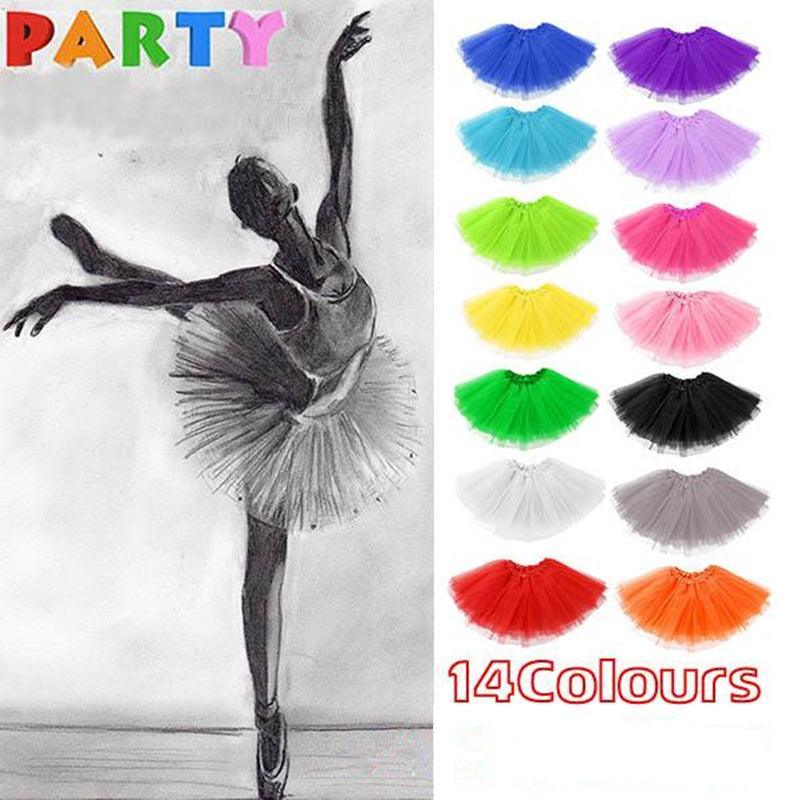 Women's Layered Tulle Tutu Skirt for Dance and Dress-Up - Pink - view 2