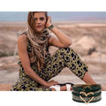 Women's Leather Wrap Bracelet with Love Heart Charms - Purple - view 5