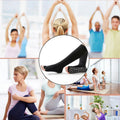 Women's Long Five-Toe Pilates Socks with Non-Slip Grip - Light Grey and Pink, Medium (75 cm Long) - view 5