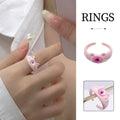 Women's Open Ring with Piglet Design