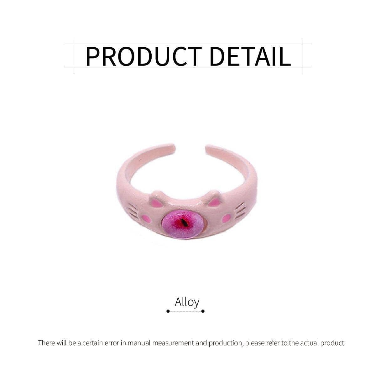 Women's Open Ring with Piglet Design - view 3