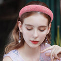 Women's Padded Wide Headband with Sprinkle Finish - Yellow - view 5