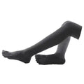 Women's Pilates Grip Socks, Anti-Slip Yoga Socks - Long Dark Grey