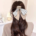 Women's Ribbon Bow Hair Scrunchie - Brown - view 4