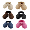Women's Roll-Up Straw Sun Visor Hat with Bow - Black - view 3