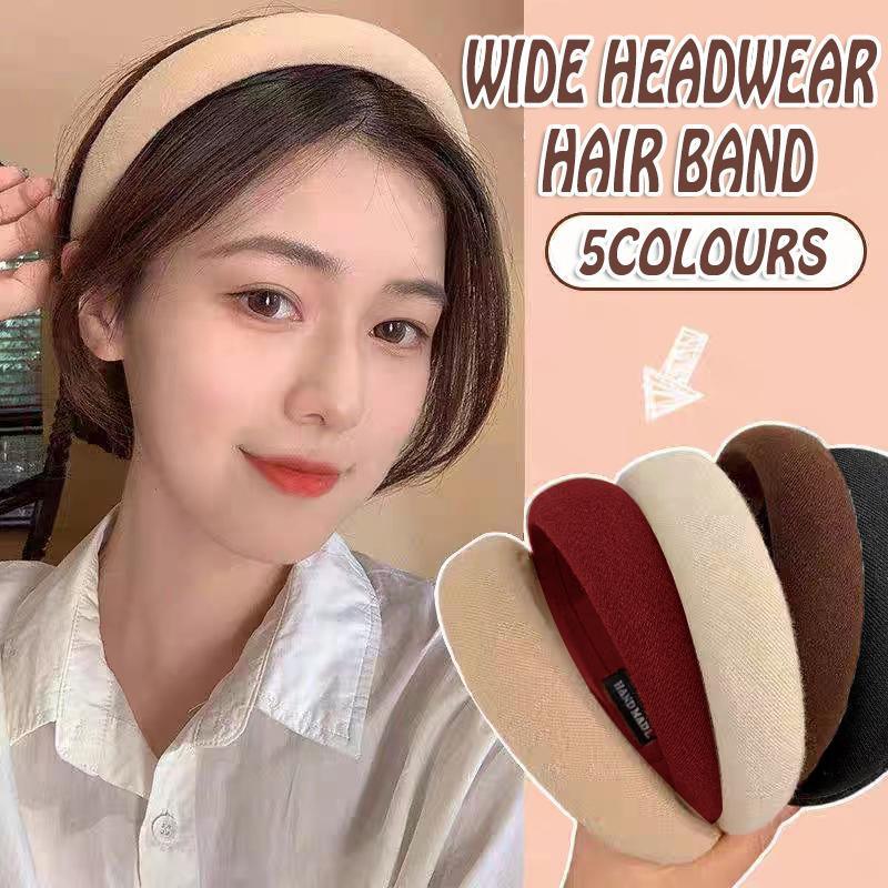 Women's Thick Padded Wide Headband - Black - view 2