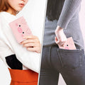 Women's Three-Fold Short Wallet, Pig Face Design - Black - view 5