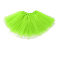 Womens Tulle Tutu Skirt for Dress-Up, Parties and Dance - Fruit Green