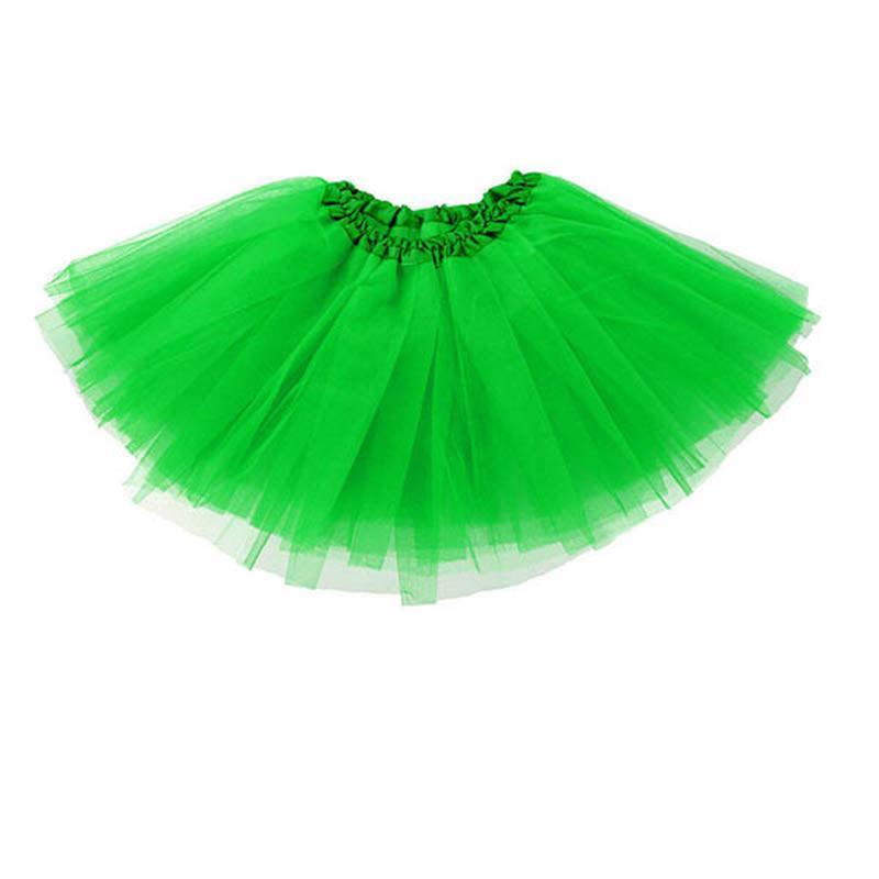 Womens Tulle Tutu Skirt for Dress-Up, Parties and Dance - Green