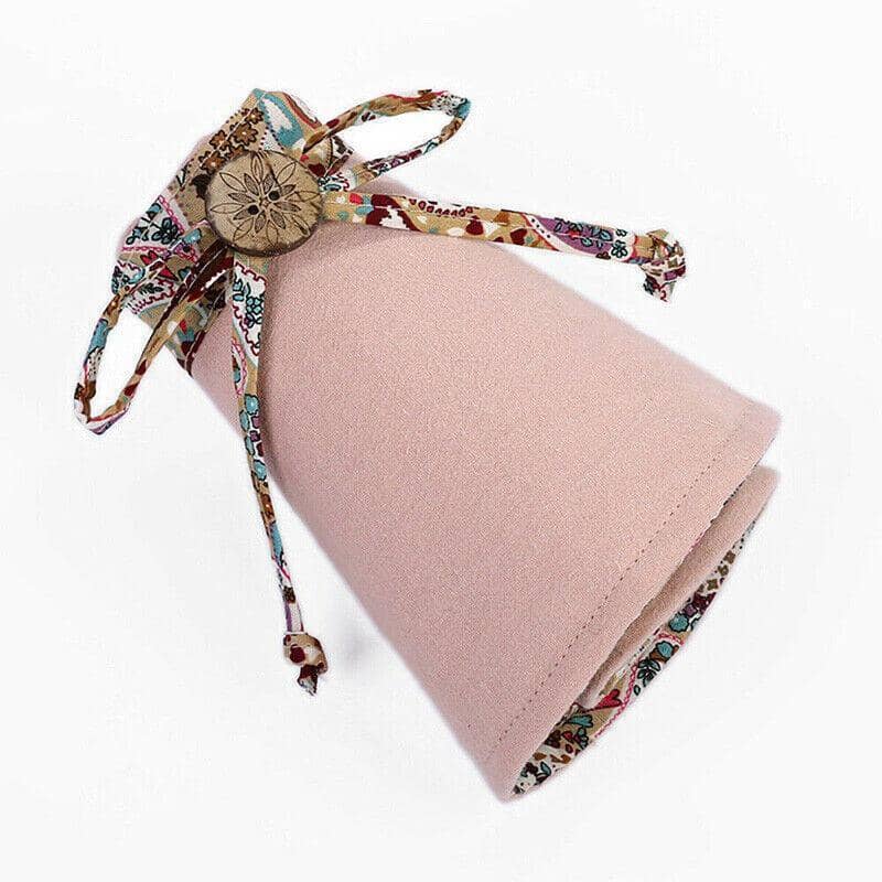Women's Wide Brim Foldable Sun Hat with Bow - Beige - view 5
