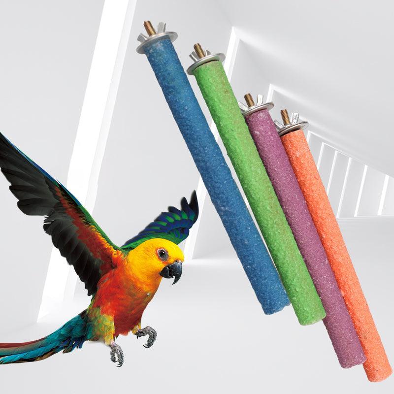 Wood and Emery Bird Perch Stand for Cages - 10 cm - view 6