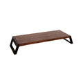 Wood and Metal Desktop Monitor Stand Riser with Hidden Storage for Home Office - view 2