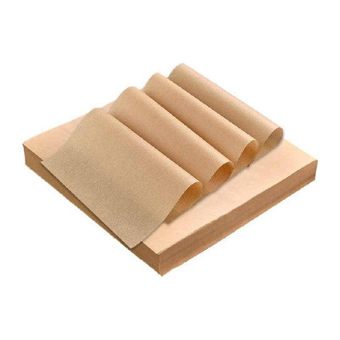 Wood Colour BBQ Parchment Paper Sheets - Square 22 x 22cm, Pack of 200