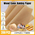 Wood Colour BBQ Parchment Paper Sheets - Square 22 x 22cm, Pack of 200 - view 2