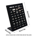 Wood Earring and Ring Display Rack with Velvet Fabric for Jewellery Store Showcase - view 3