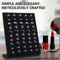Wood Earring and Ring Display Rack with Velvet Fabric for Jewellery Store Showcase - view 4