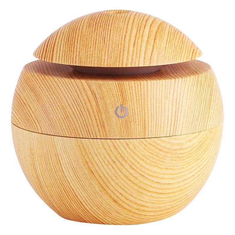 Wood Grain Ultrasonic Aroma Diffuser and Air Humidifier with LED Night Light - view 2