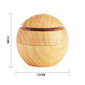Wood Grain Ultrasonic Aroma Diffuser and Air Humidifier with LED Night Light - view 3