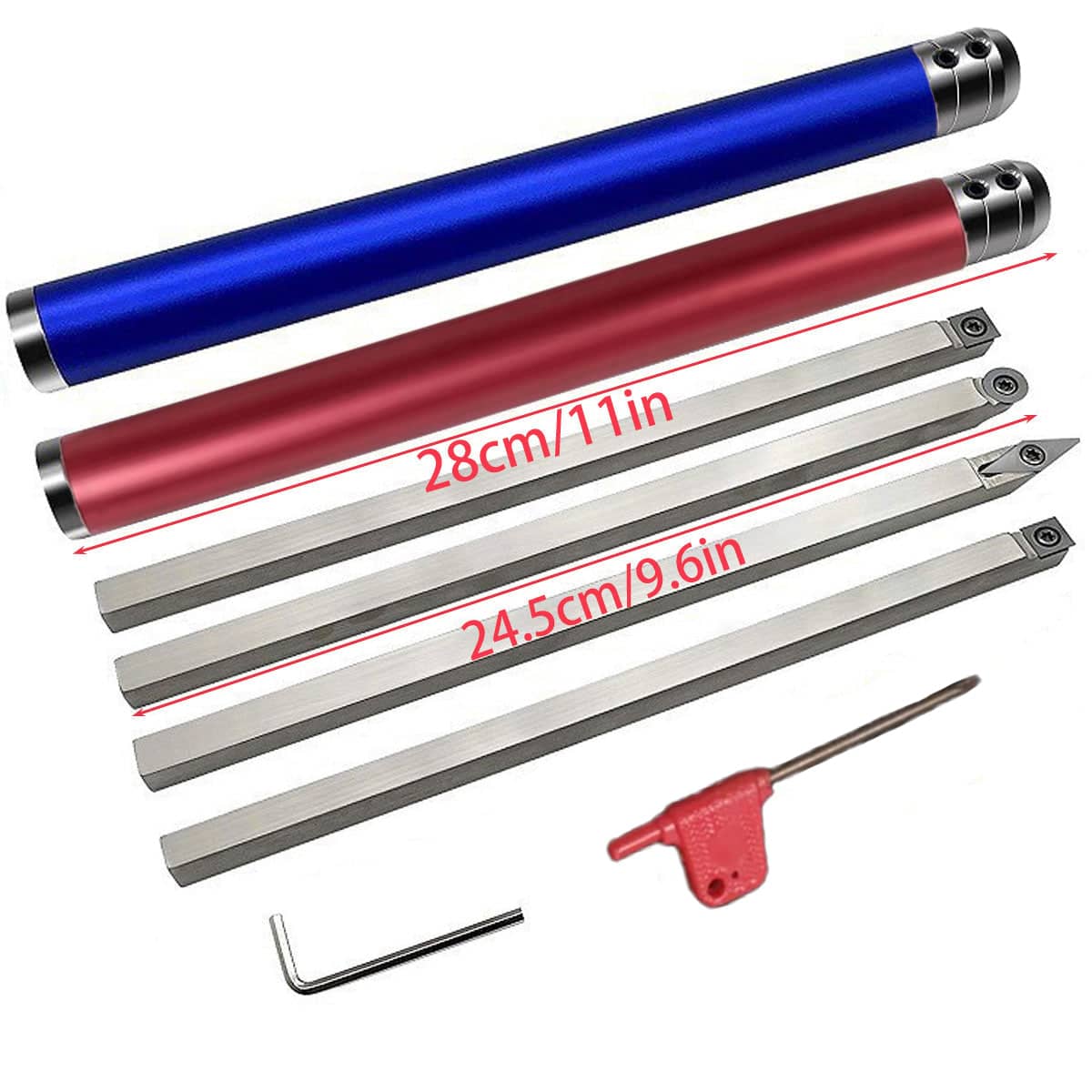 Wood Lathe Turning Tool Set 8 Piece High Speed Steel for Woodworking Craft and DIY - view 3