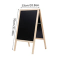 Wooden A Frame Chalkboard Menu Display Board 95 x 53 cm Foldable - view 3