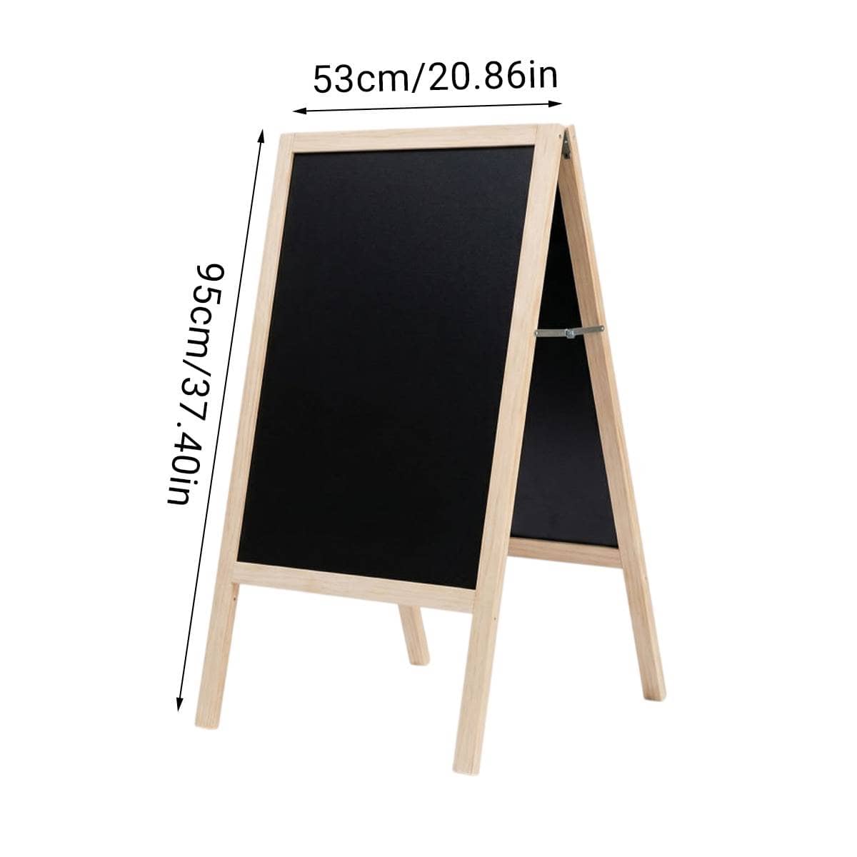 Wooden A Frame Chalkboard Menu Display Board 95 x 53 cm Foldable - view 3