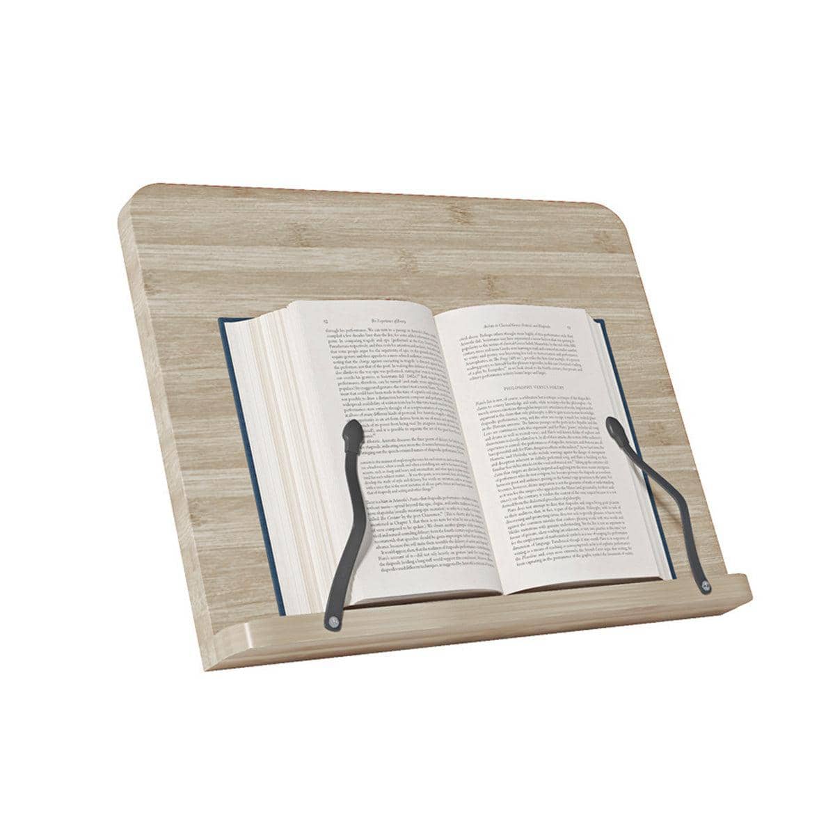 Wooden Adjustable Reading Stand Multifunctional Book Holder for Desk - Large 38 x 29 cm