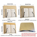 Wooden Adjustable Reading Stand Multifunctional Book Holder for Desk - Small 28 x 20 cm - view 4