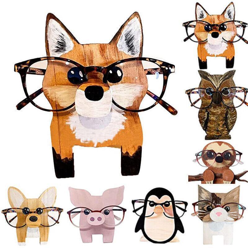 Wooden Animal Glasses Rack Display Holder - Sloth Design - view 3